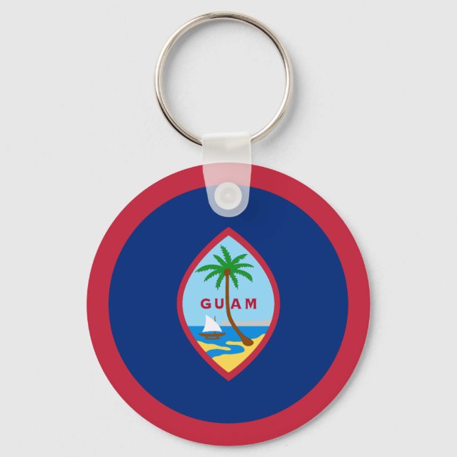 Guam Flagga Nyckelring (Framsida)