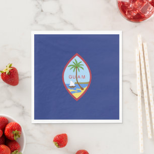 Guam flagga pappersservett