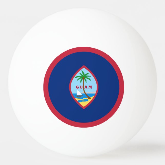 Guam Flagga Pingisboll (Framsidan)