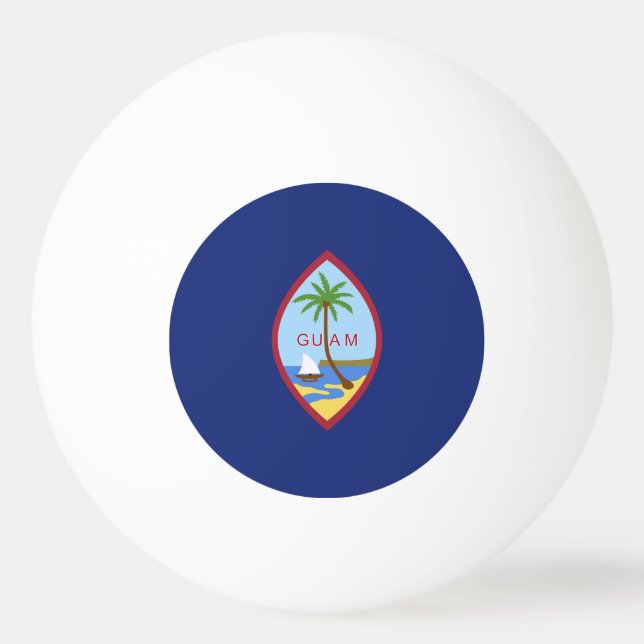 Guam flagga pingisboll (Framsidan)
