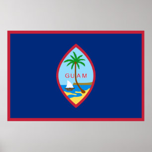 Guam flagga poster