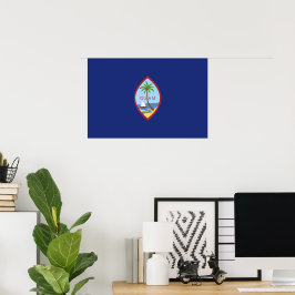 Guam flagga poster
