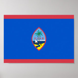 Guam Flagga Poster