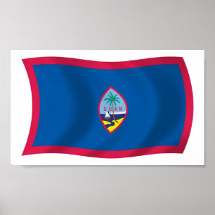 Guam Flagga Poster utskrift