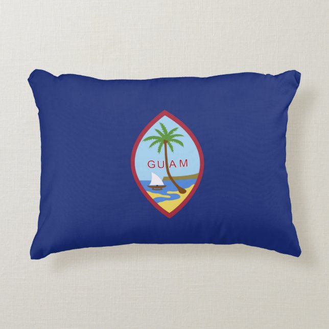 Guam flagga prydnadskudde (Framsidan)