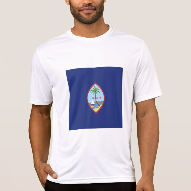Guam flagga t shirt (Framsida)