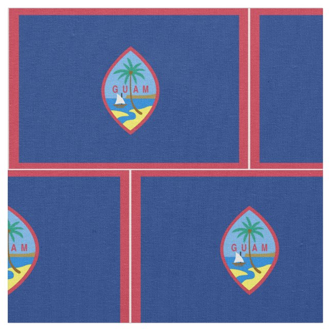 Guam flagga tyg (Närbild)