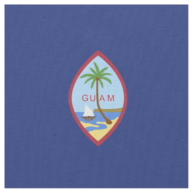 Guam flagga tyg (Närbild)