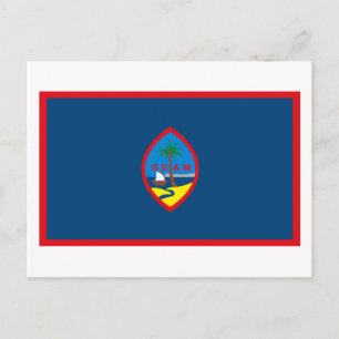 Guam Flagga vykort