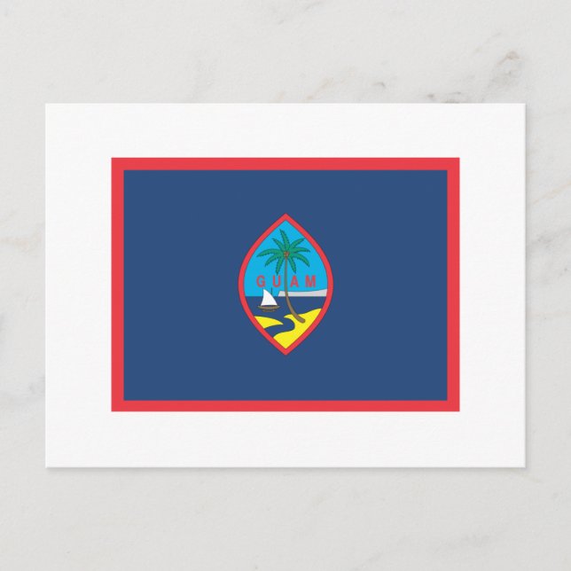 GUAM FLAGGA VYKORT (Framsida)