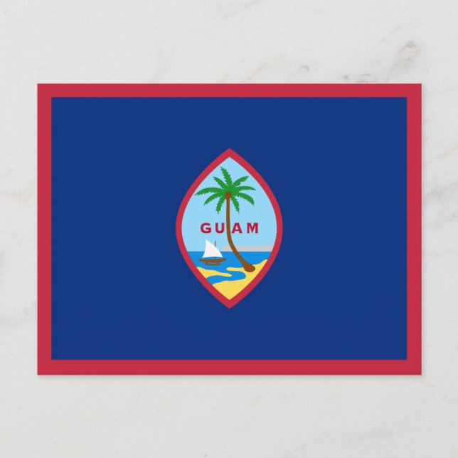 Guam Flagga Vykort (Framsida)