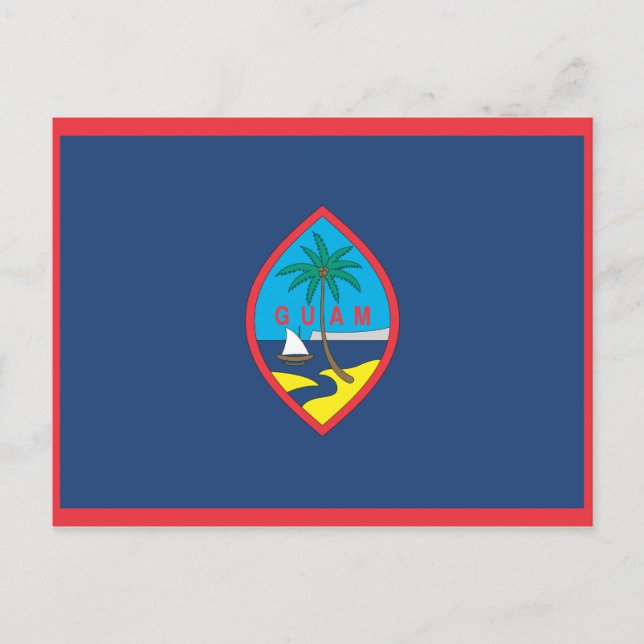 GUAM FLAGGA VYKORT (Framsida)
