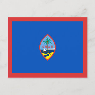 Guam Flagga vykort