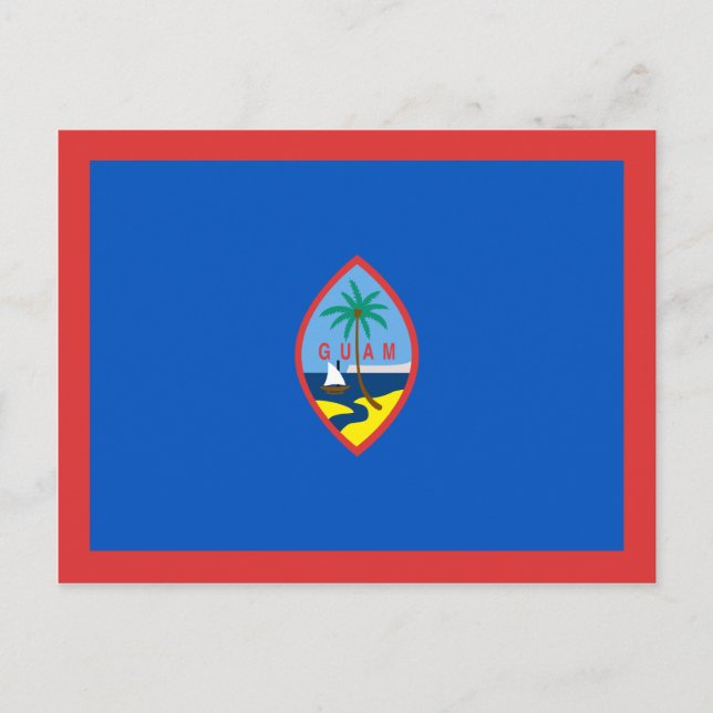 Guam Flagga vykort (Framsida)
