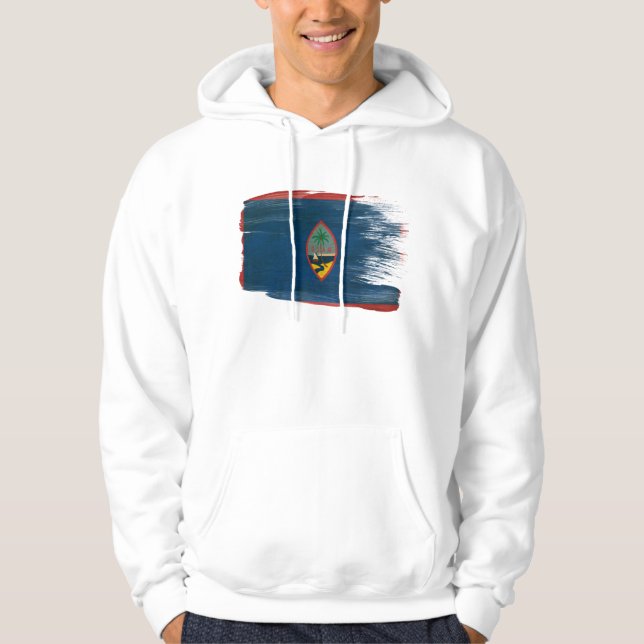 Guam flaggaHoodie Hoodie (Framsida)