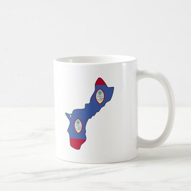 Guam flaggakarta kaffemugg (Höger)
