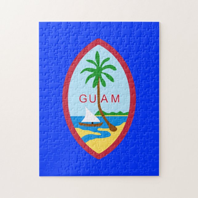 Guam flaggapussel pussel (Vertikal)