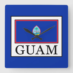 Guam Fyrkantig Klocka