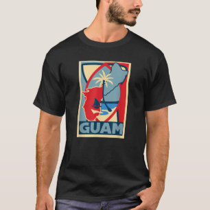 Guam Graphic Design Hope Inspired Mörk T Shirt