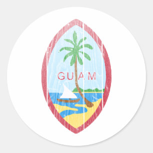 Guam Jackar av Arm Runt Klistermärke