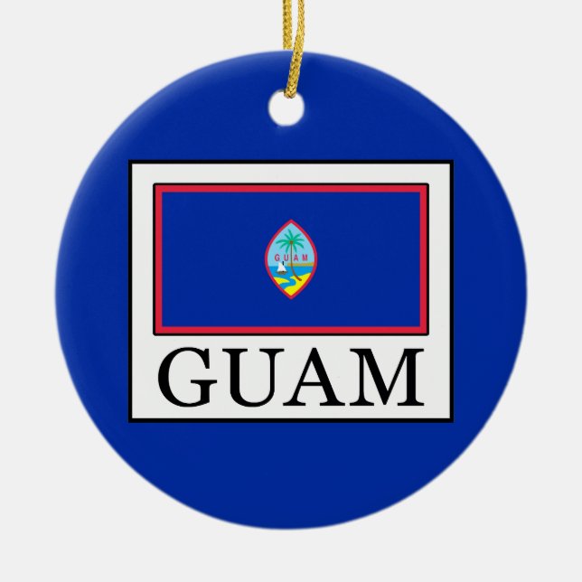 Guam Julgransprydnad Keramik (Framsidan)
