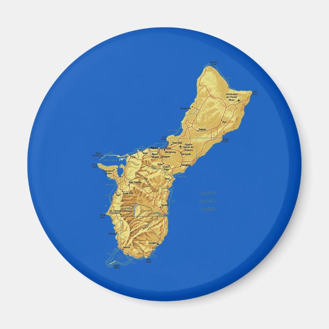 Guam Karta Magnet (Framsidan)