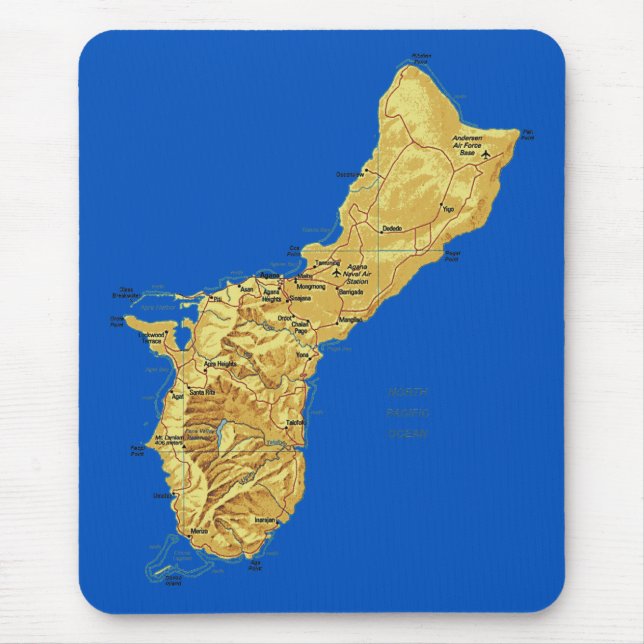 Guam karta Mousepad Musmatta (Framsidan)