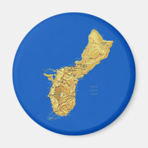Guam kartamagnet magnet