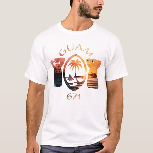 Guam Latte Stones T Shirt (Framsida)