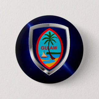 Guam Mettalic Emblem Knapp