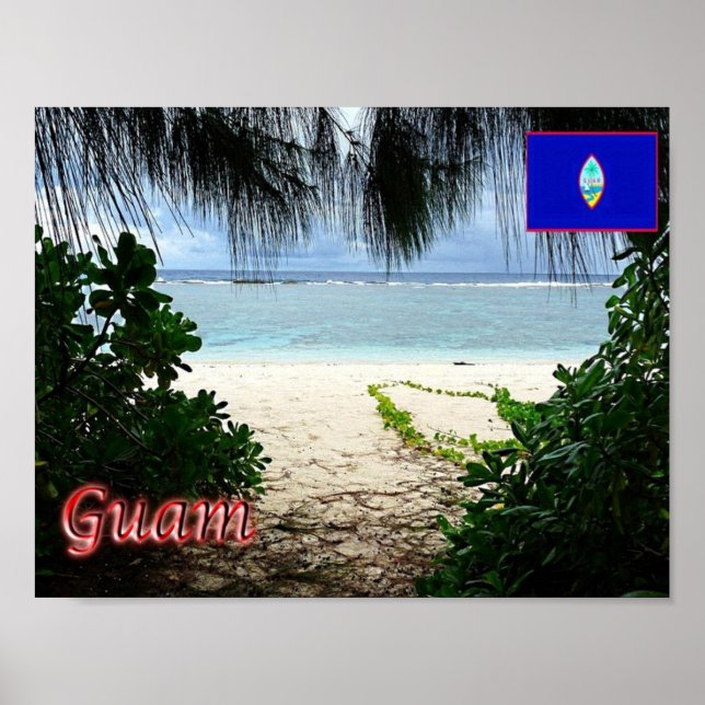 Guam - Ritidian Beach Poster (Framsidan)