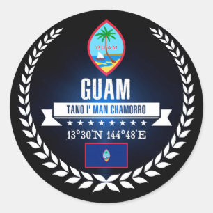 Guam Runt Klistermärke