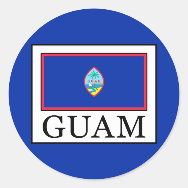 Guam Runt Klistermärke (Framsida)