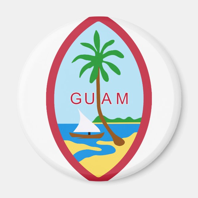 Guam Seal GU Magnet (Framsidan)