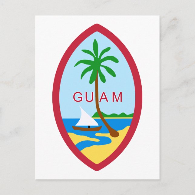 Guam Seal GU Vykort (Framsida)