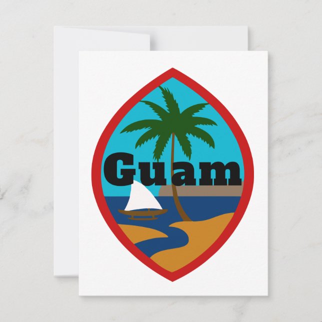 Guam Seal Open Bok-kort Julkort (Framsida)