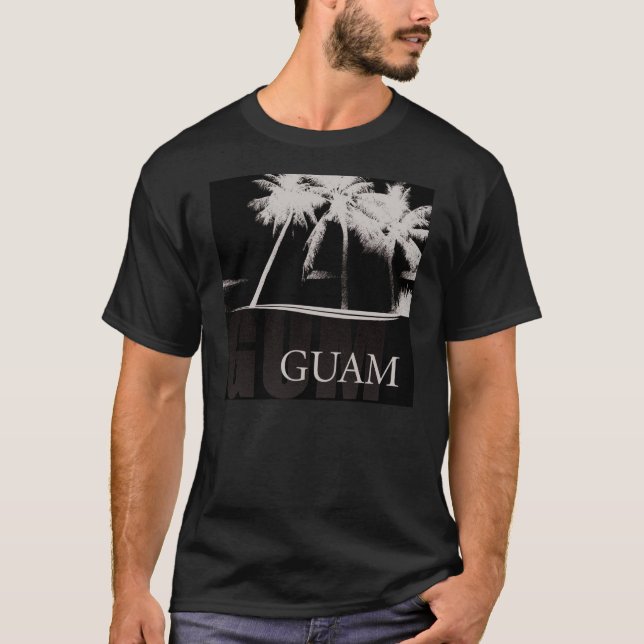 Guam skjorta i svart t-shirt (Framsida)