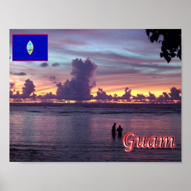 Guam - Solnedgång - Poster (Framsidan)
