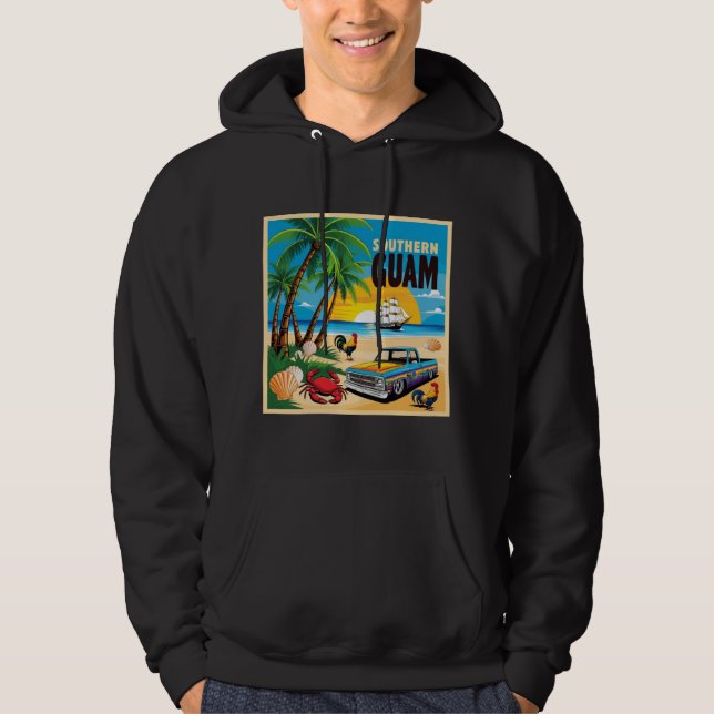 Guam Southern Pacific Islander Micronesia Hoodie (Framsida)