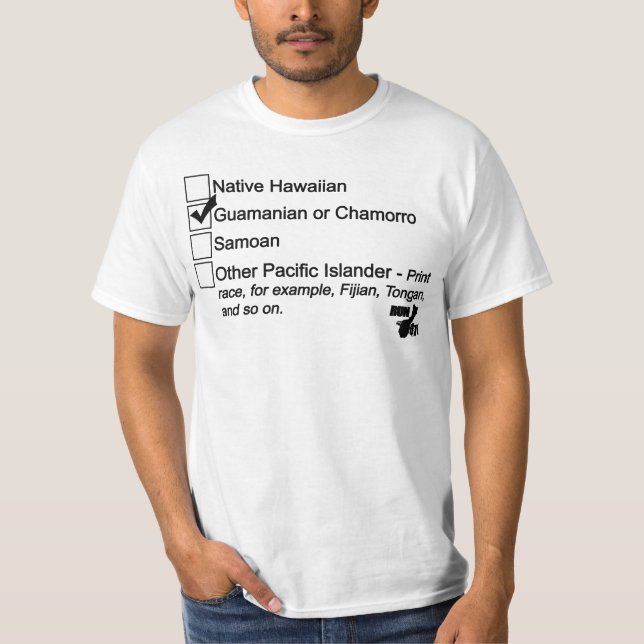 GUAM SPRINGA 671 folkräkningen - svart Tee Shirt (Framsida)
