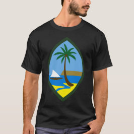 GUAM SPRINGA 671 Guahan USA flagga säl T Shirt