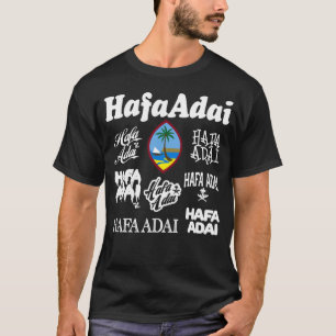 GUAM SPRINGA 671 Hafa Adai över hela förseglinge T Shirt