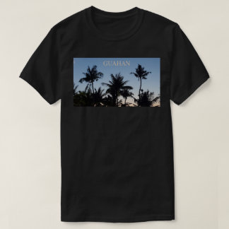 GUAM SPRINGA 671 Solnedgång Träd T-Shirt