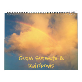 Guam Sunsets & Rainbows 18 månaders kalender
