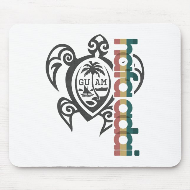 Guam Turtle Hafa Adai Guam Fishing Shirt Chamorro  Musmatta (Framsidan)