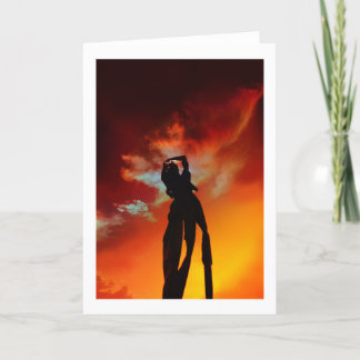 GUAM Två Älskare Point Sunset Tack Kort