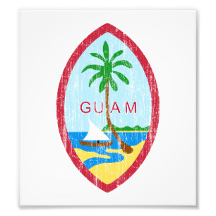 Guam vapensköld fototryck