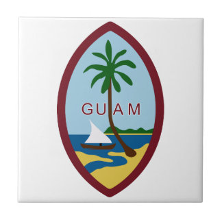 Guam vapensköld kakelplatta