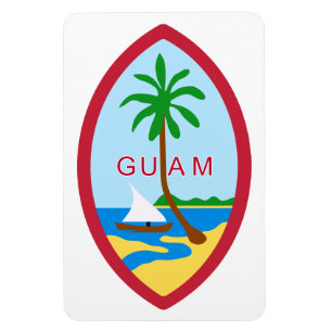 Guam vapensköld magnet
