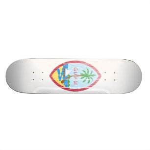 Guam vapensköld skateboard bräda 20 cm